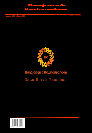 					View Vol. 6 No. 1 (2025): Manajemen   Kewirausahaan
				