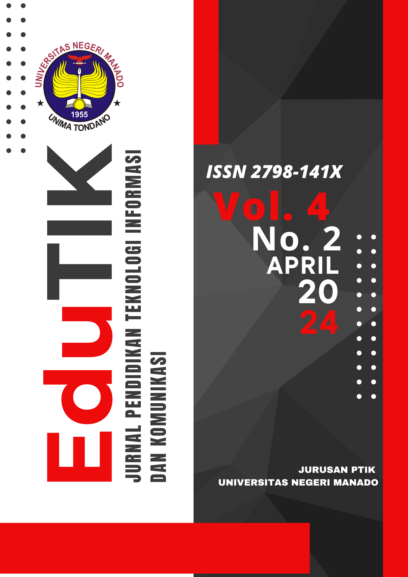 					View Vol. 4 No. 2 (2024): EduTIK : April 2024
				