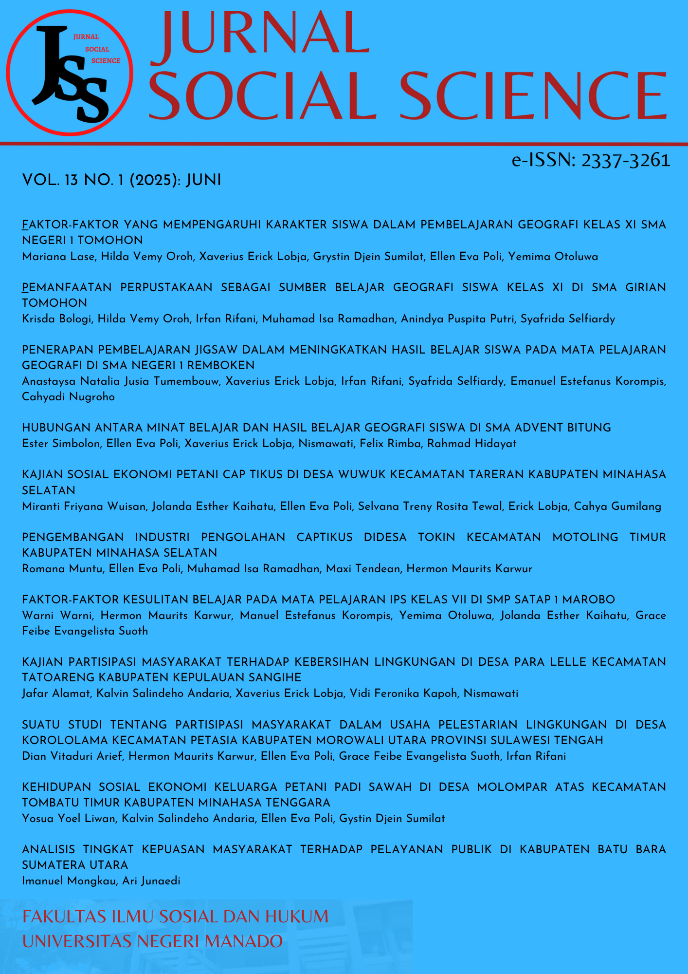 					View Vol. 13 No. 1 (2025): Juni
				